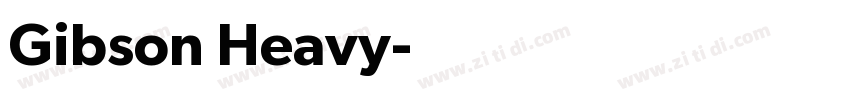 Gibson Heavy字体转换